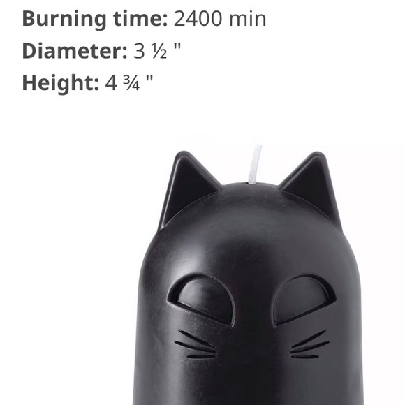 IKEA Black Cat Candle - Picture 5 of 6